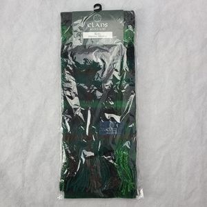 Clans Scotland Mens Unisex Ross Scarf Green Plaid Hunting Tartan Lambswool wool
